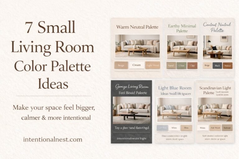 Small living room color palette ideas with neutral tones and soft textures