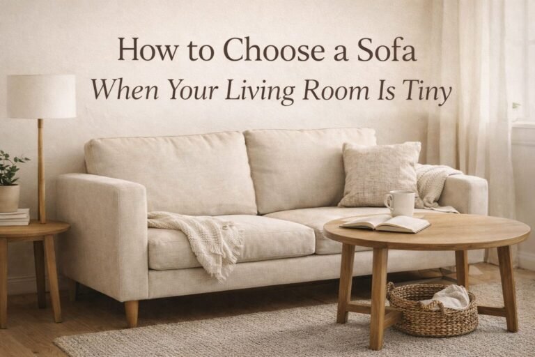 How to Choose a Sofa When Your Living Room Is Tiny