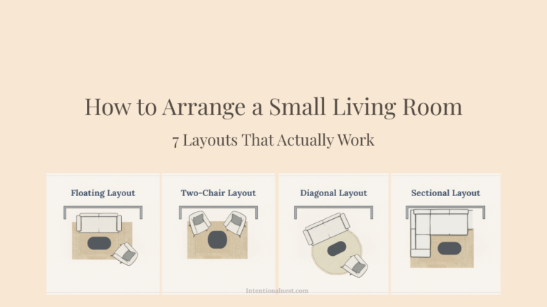 small living room layout ideas with diagrams showing 4 furniture arrangements for small